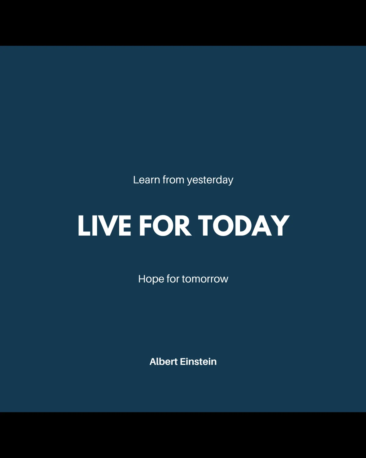Live for Today…