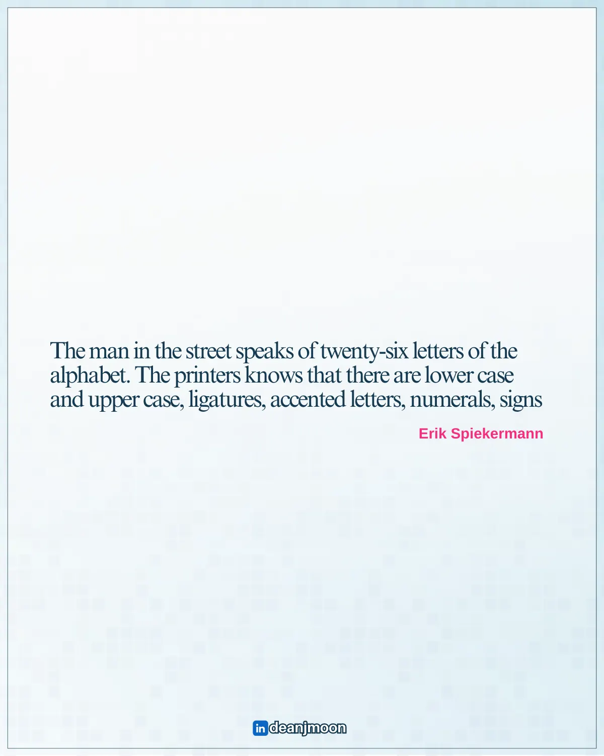 The man on the street
