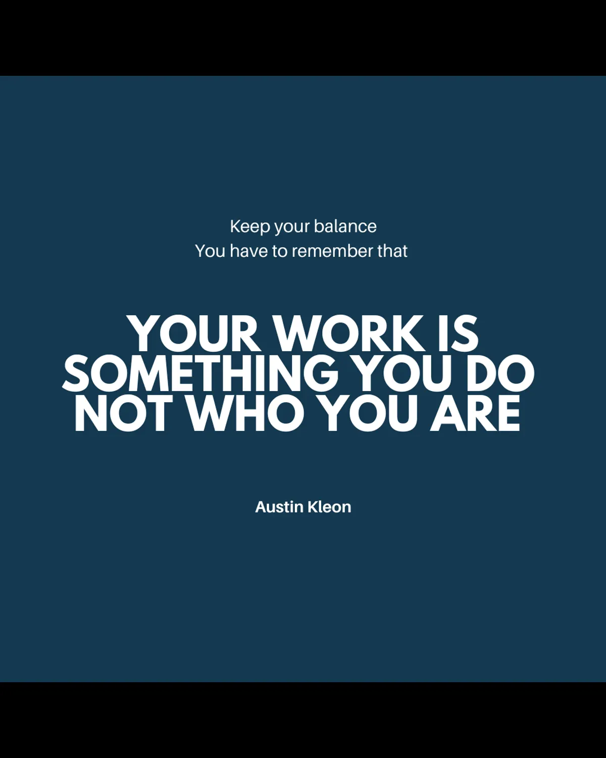 Keep your balance