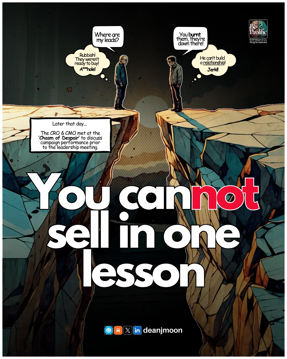 You Cannot Sell In One Lesson