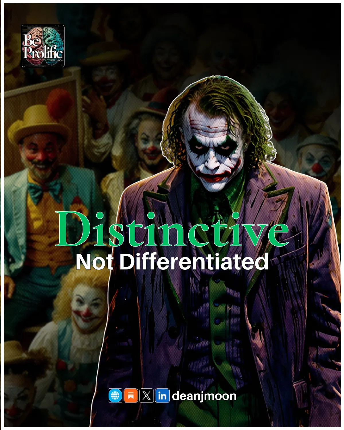Distinctive not differentiated