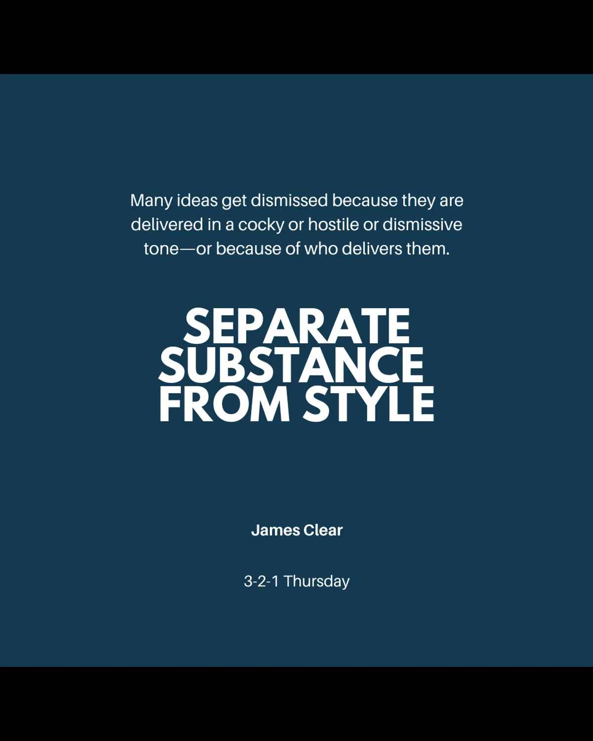 Seperate Style from Substance