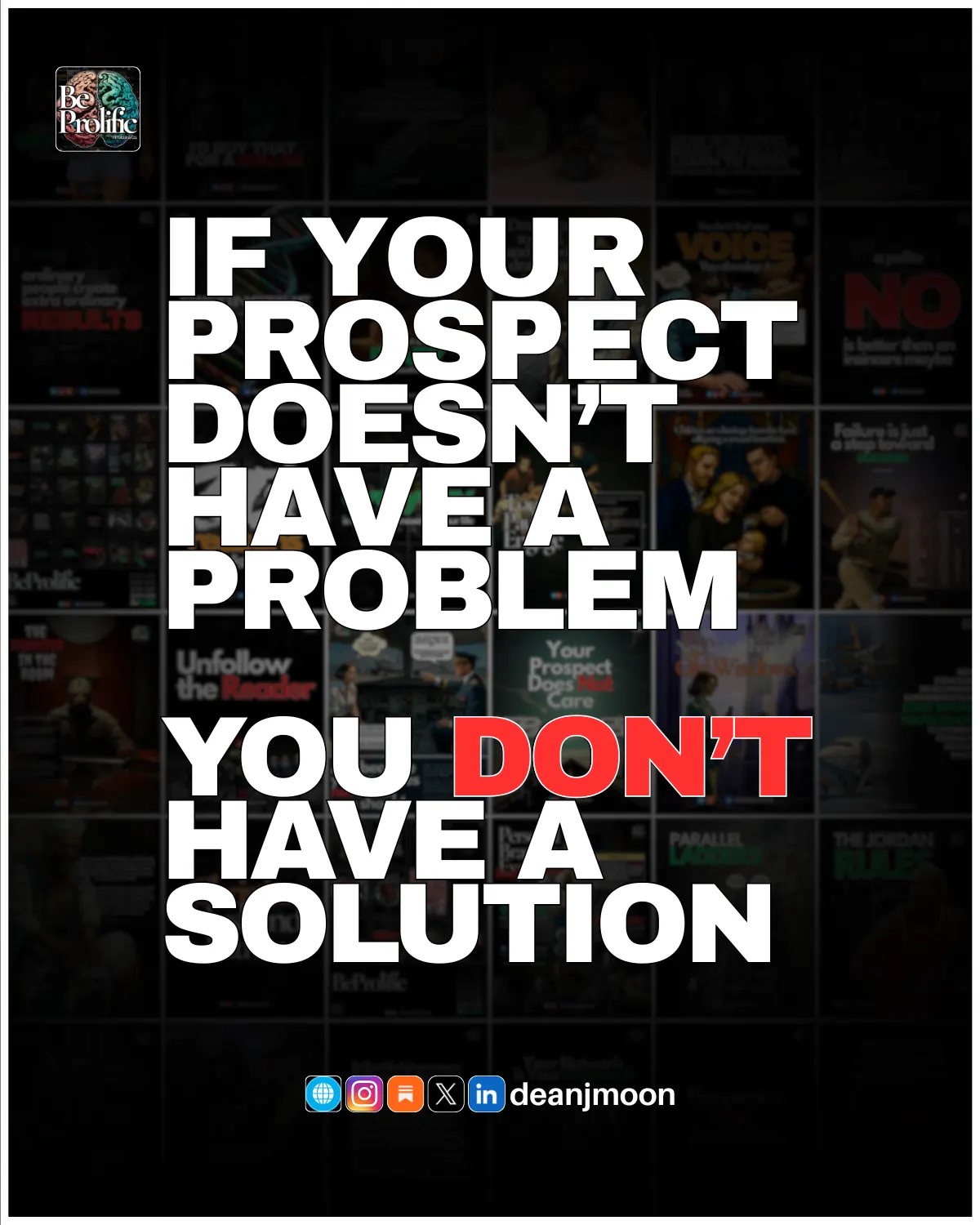 You Don't Have A Solution