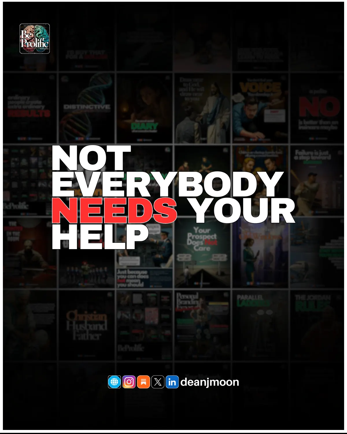Not Everybody Needs Your Help