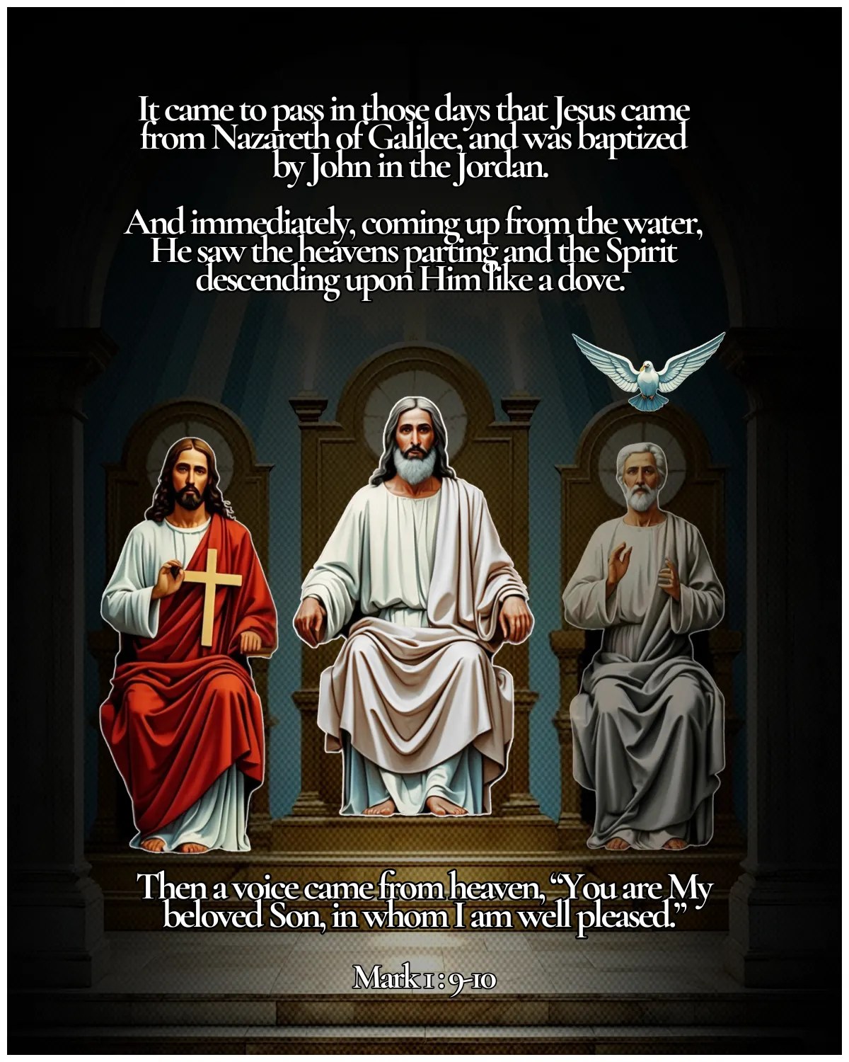 Mark 1:9-10