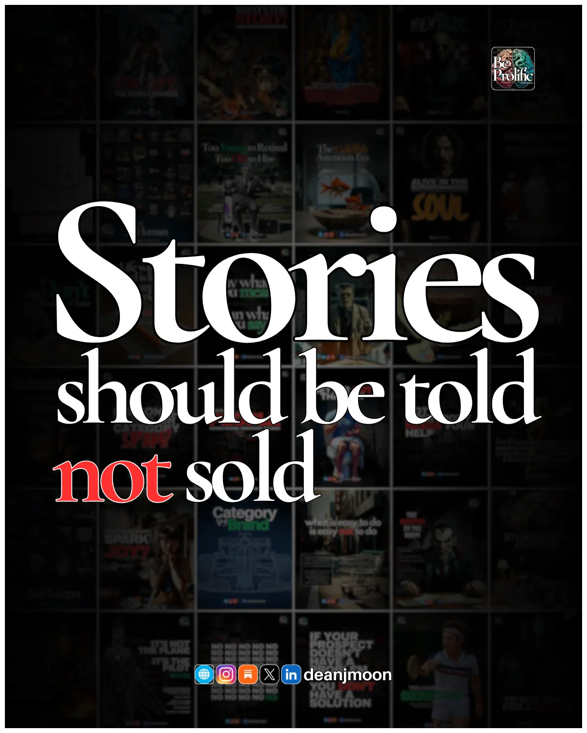Stories should be told
