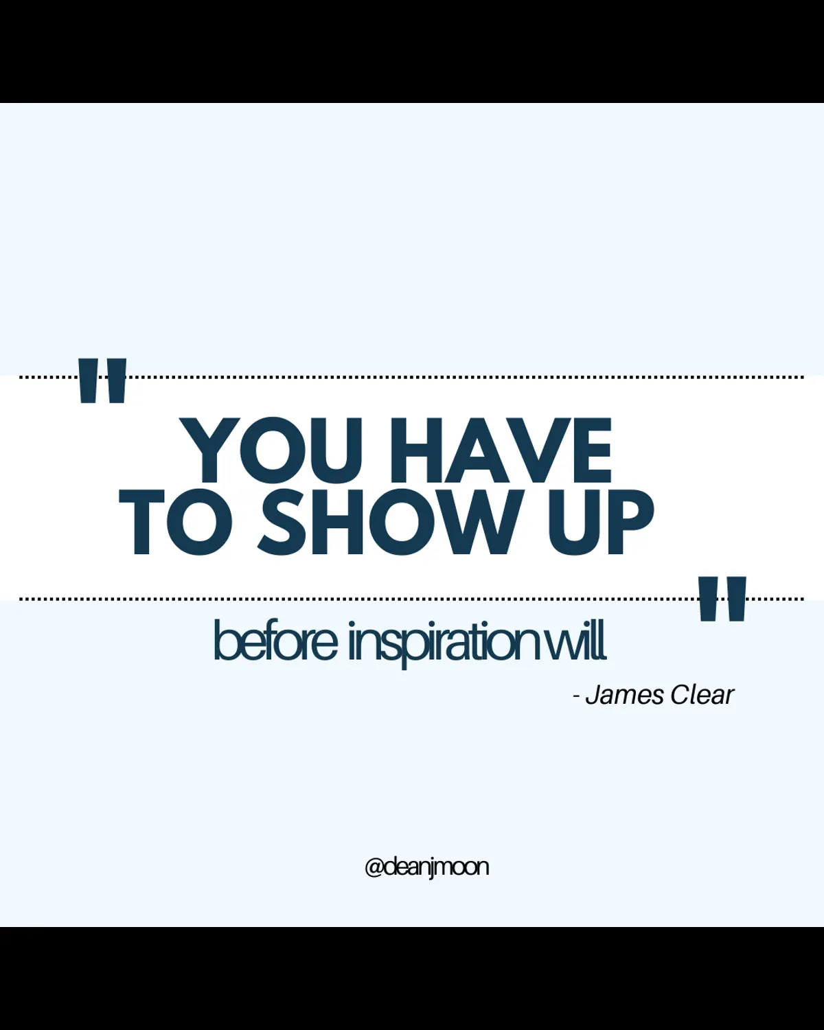 You Have to Show Up