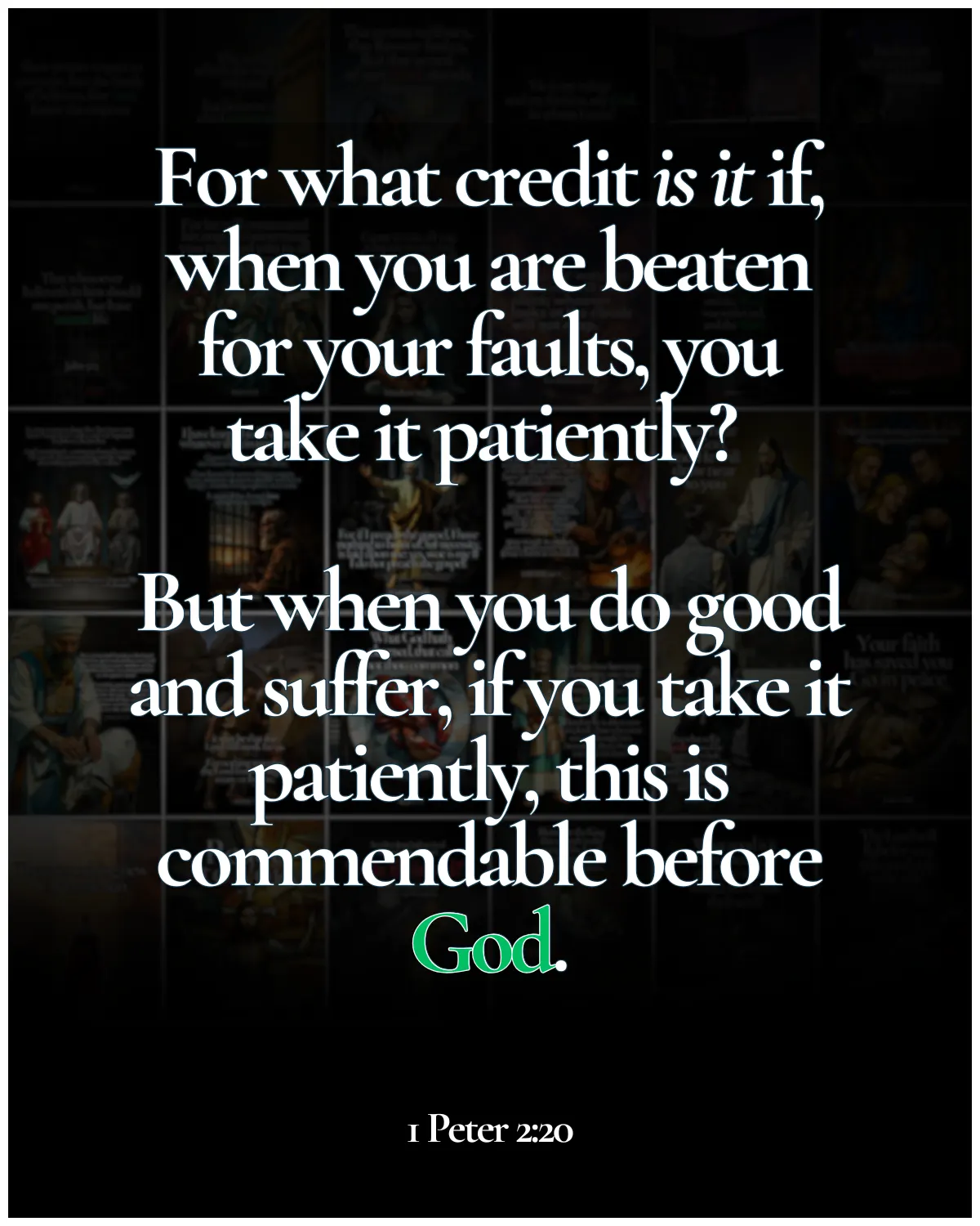 1 Peter 2:20