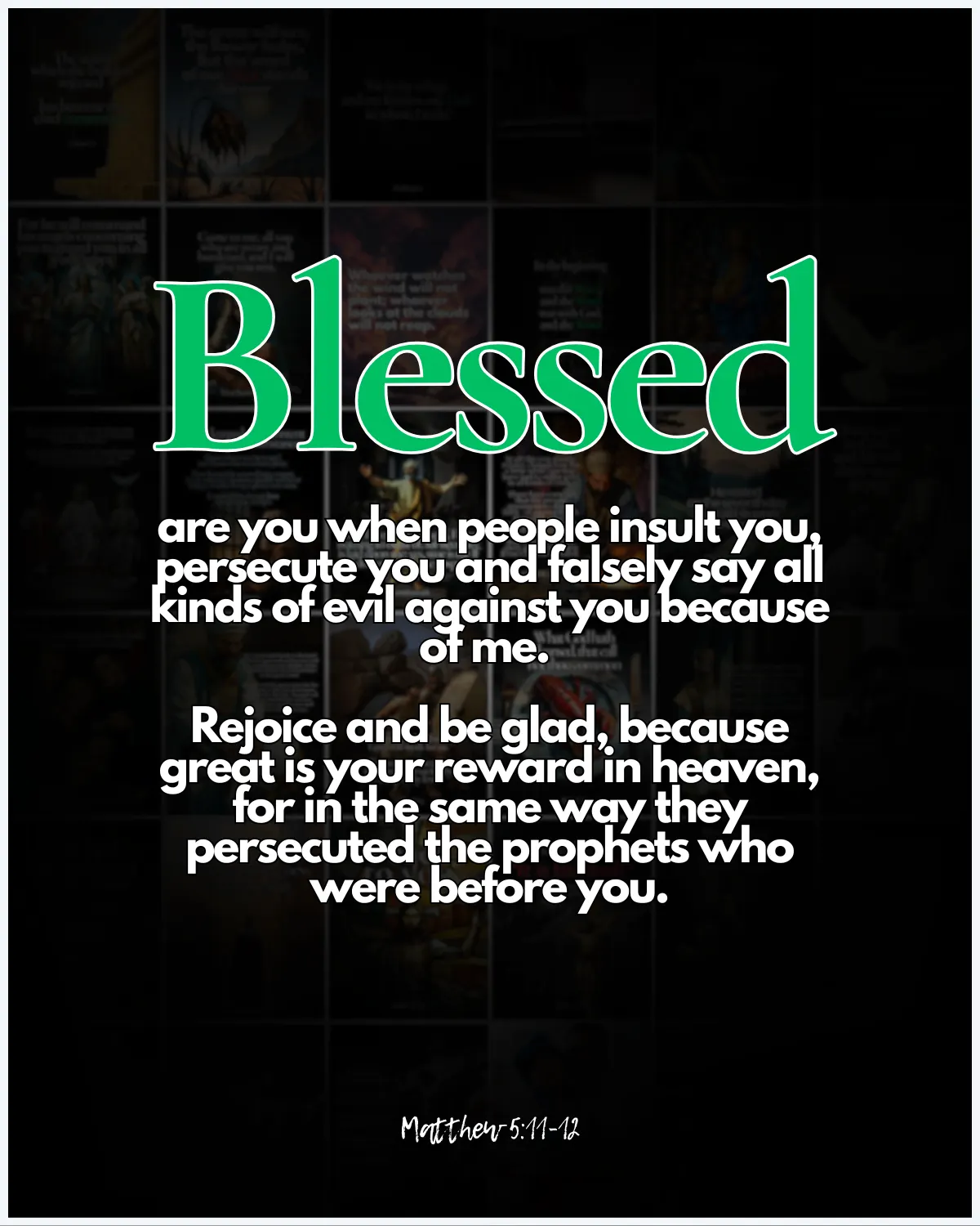 Matthew 5:11-12