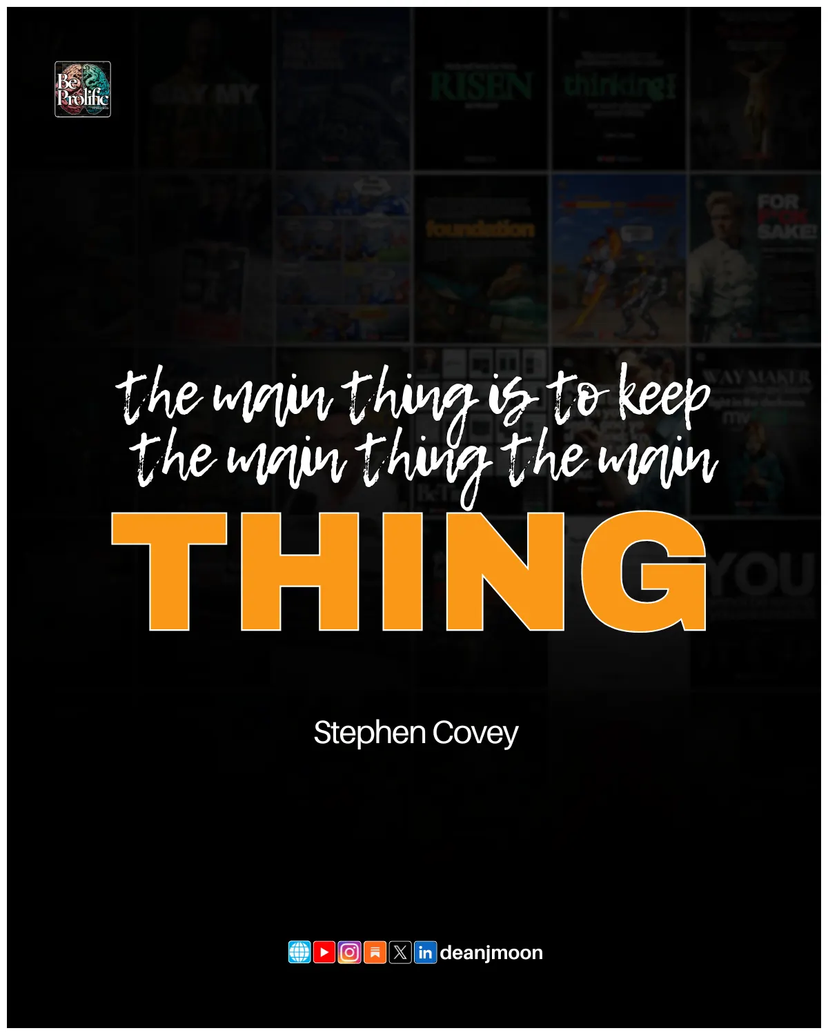 The Main Thing