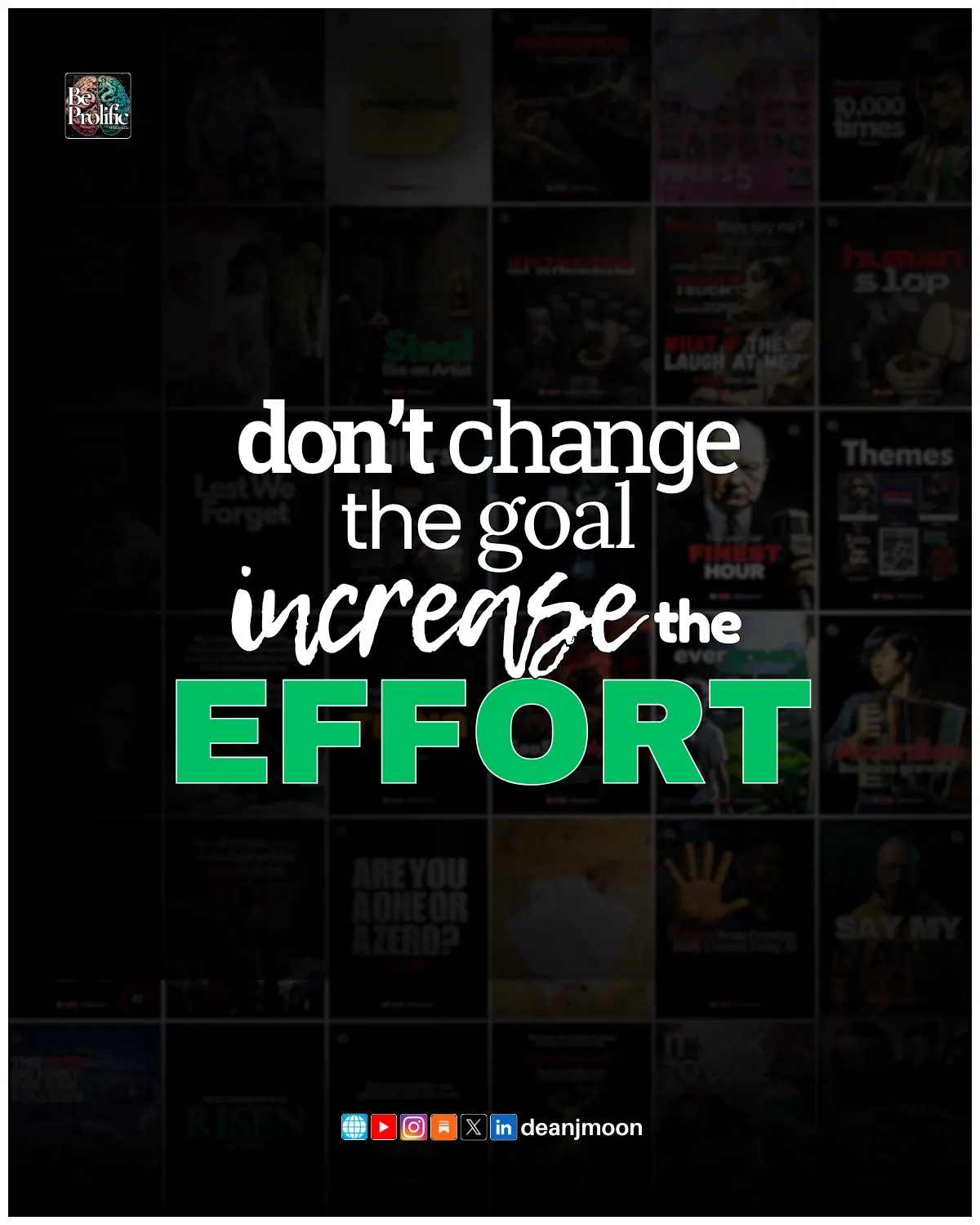 Increase The Effort