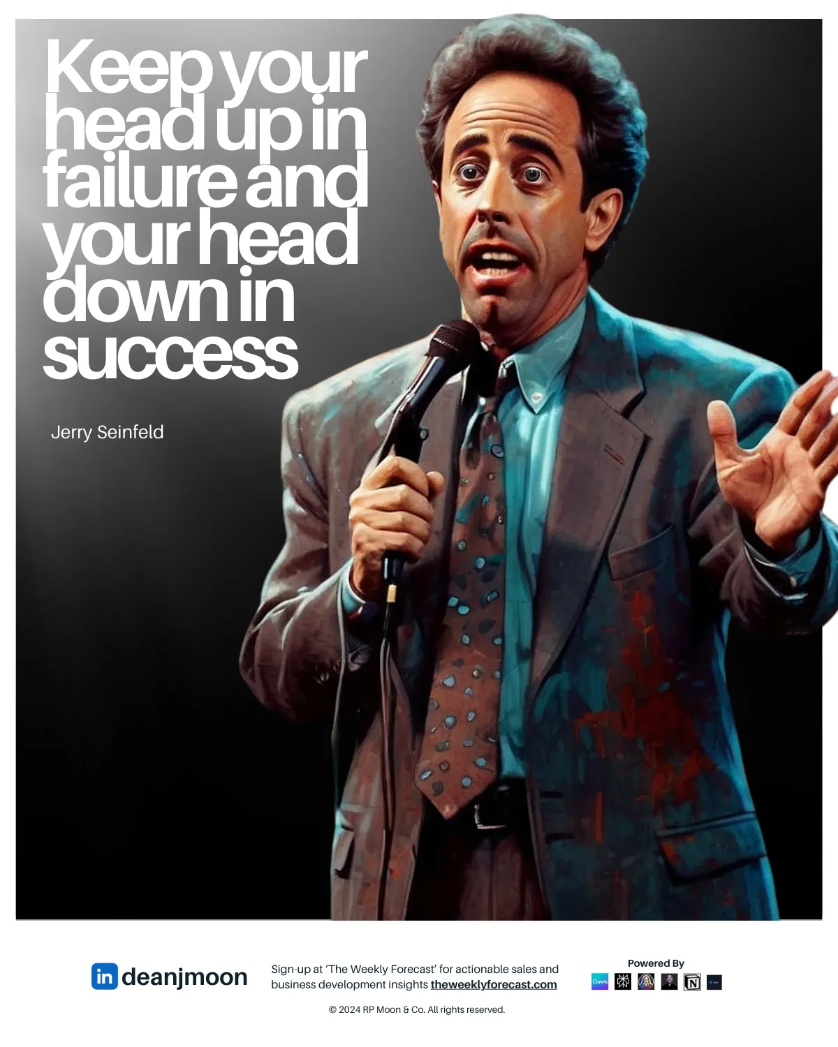 Head down in success