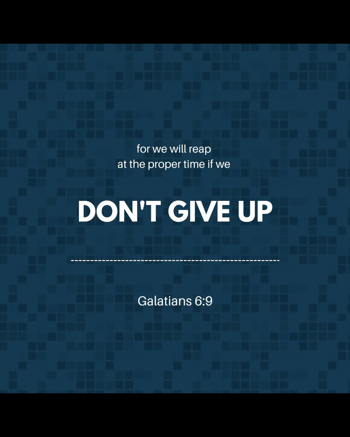 Don't Give Up