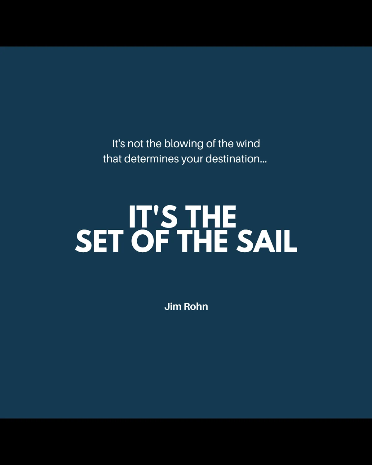 It is the set of the sail…
