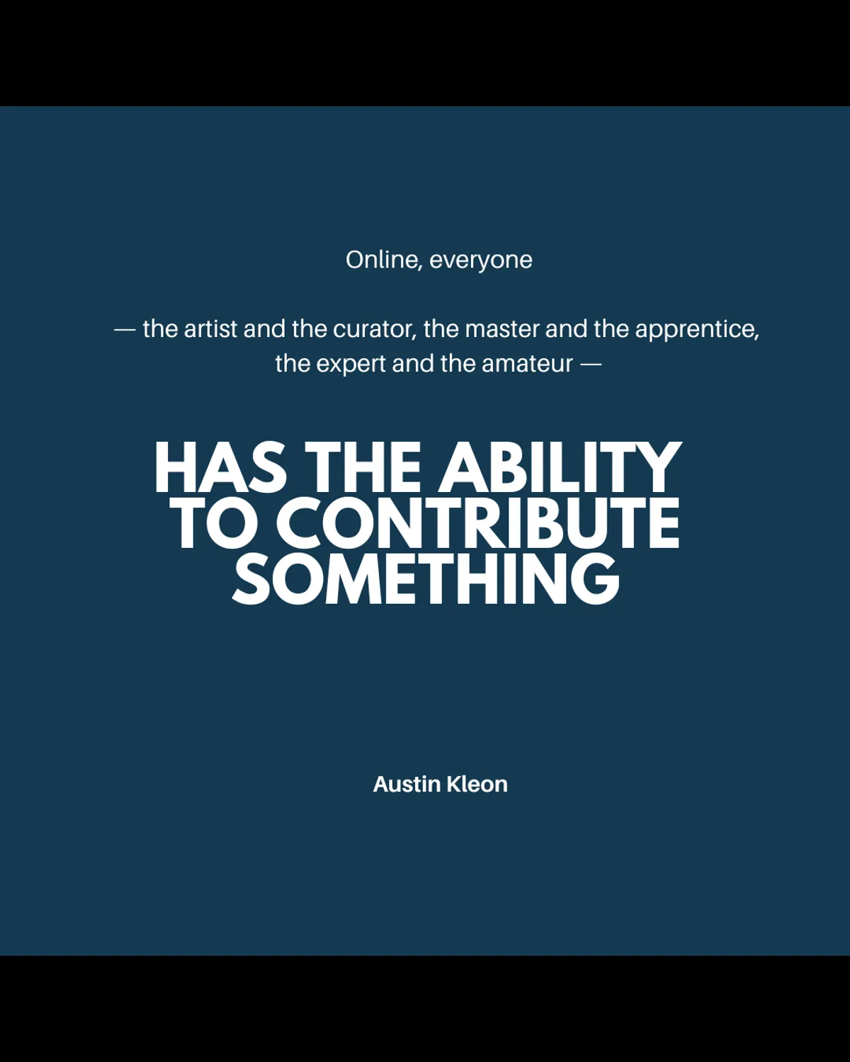 Contribute Something…